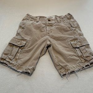 Hollister Distressed Cargo Shorts Size 28